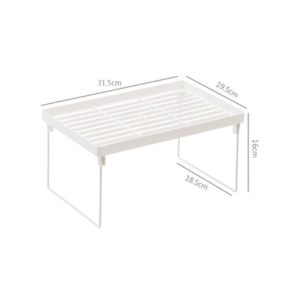 رف تخزين أدوات المائدة البيضاء