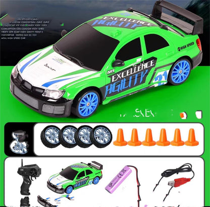 سيارة سباق 2.4G Drift Rc Car 4WD RC Drift Car Toy Remote Control GTR Model AE86 Vehicle Car RC Racing Car Toy For Kids Christmas Gifts