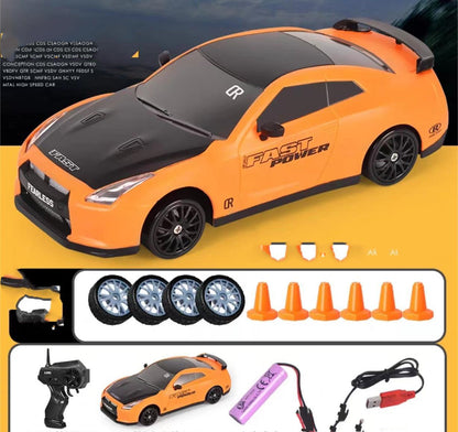 سيارة سباق 2.4G Drift Rc Car 4WD RC Drift Car Toy Remote Control GTR Model AE86 Vehicle Car RC Racing Car Toy For Kids Christmas Gifts