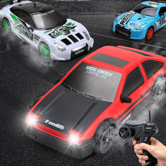 سيارة سباق 2.4G Drift Rc Car 4WD RC Drift Car Toy Remote Control GTR Model AE86 Vehicle Car RC Racing Car Toy For Kids Christmas Gifts