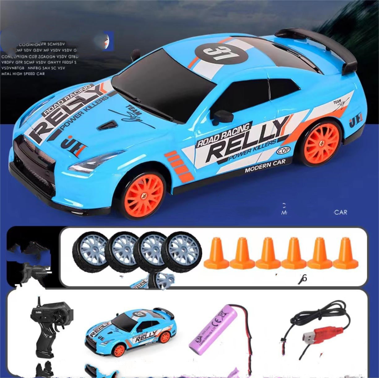 سيارة سباق 2.4G Drift Rc Car 4WD RC Drift Car Toy Remote Control GTR Model AE86 Vehicle Car RC Racing Car Toy For Kids Christmas Gifts