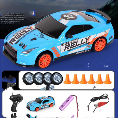 سيارة سباق 2.4G Drift Rc Car 4WD RC Drift Car Toy Remote Control GTR Model AE86 Vehicle Car RC Racing Car Toy For Kids Christmas Gifts